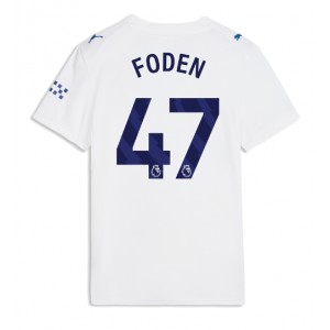 Manchester City Phil Foden #47 Jalkapallovaatteet Naisten Kolmaspaita 2026-27 Lyhythihainen